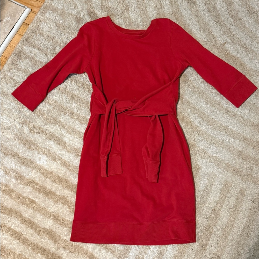 Universal Standard Vibrant Red Long Sleeve Sweater Dress